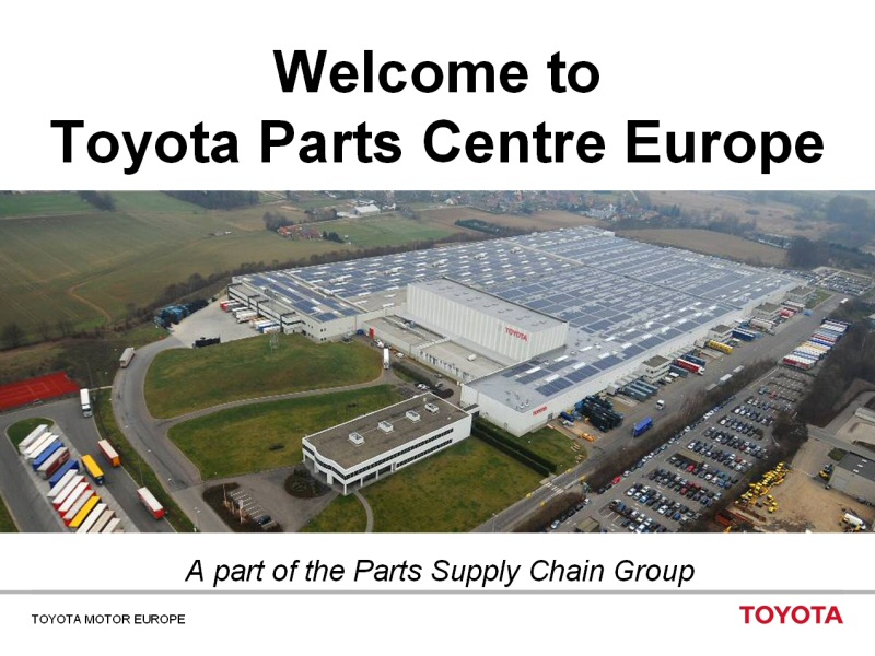 Toyota Parts Center Europe